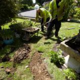 Laying duct to private property