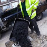 Reinstatement in footway